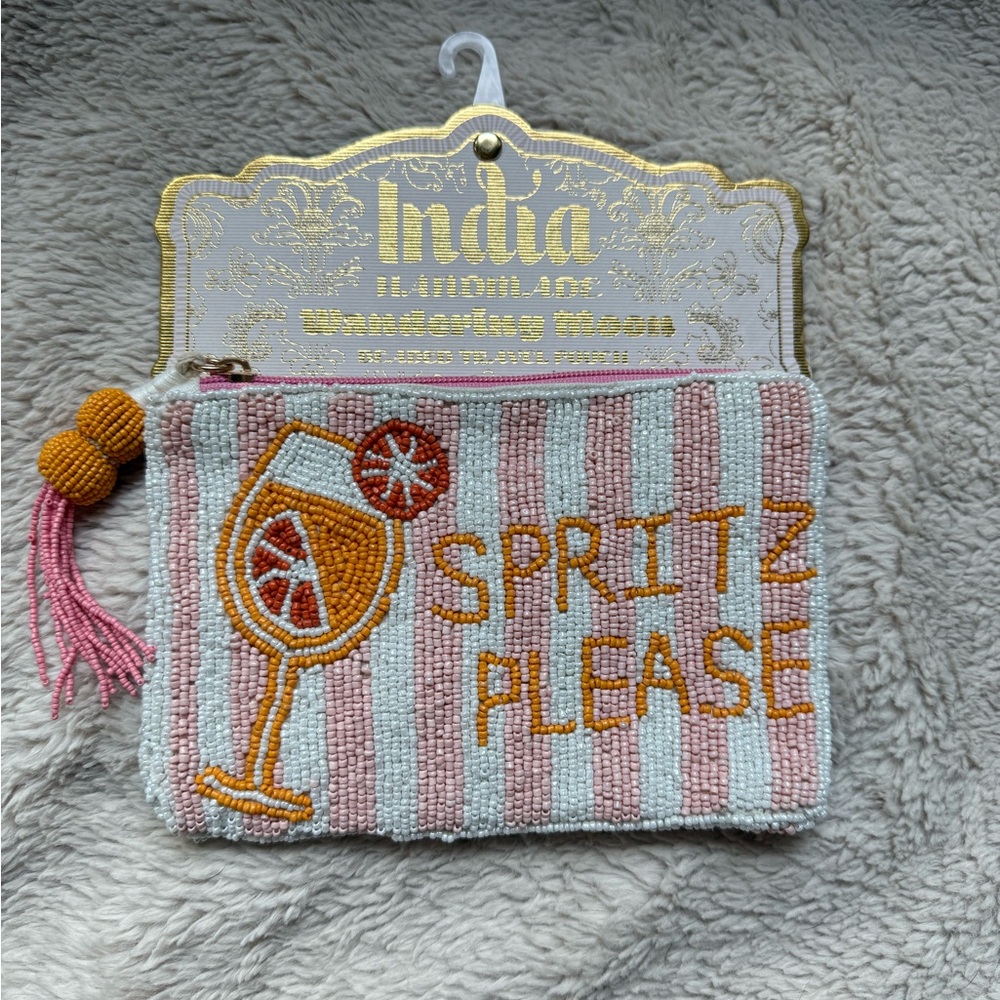 Viral Beaded 'Spritz Please' Pouch